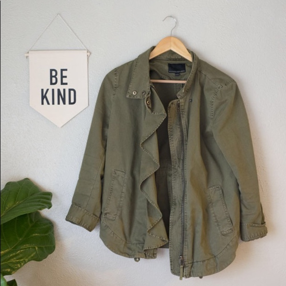 Banana Republic Canvas Jacket with Ruffle